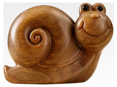 Produktbild von Holzstatue Schnecke Mikrolandschaftsdekor Tierskulptur
