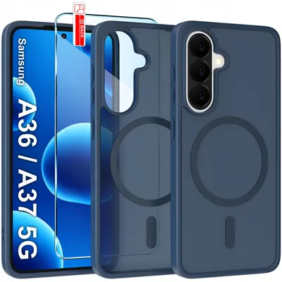 Immagine prodotto di Custodia magnetica opaca per Samsung A36 | A37 5G | Compatibile con MagSafe, resistente + vetro