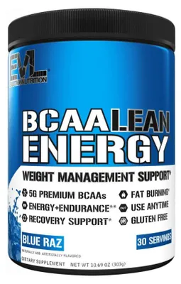 Produktbild von EVL Nutrition BCAA Lean Energy (30 serv) Blue Raz - Aminosäuren - BCAA