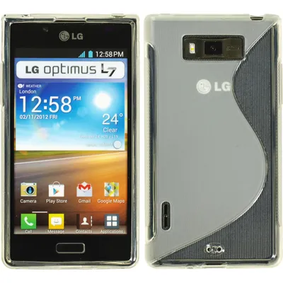 Produktbild von PhoneNatic Case kompatibel mit LG Optimus L7 - clear Silikon Hülle S-Style + 2 Schutzfolien