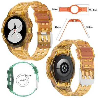 Image de Bracelet de protection en silicone avec boîtier pour Samsung Galaxy Watch 4 40 mm