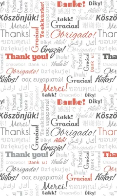 Produktbild von Fototapete - Thank You 150x250cm - Vliestapete