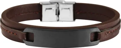 Produktbild von Akzent Armband aus Echtleder und Edelstahl