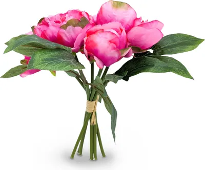 Immagine prodotto di 3.08 Bouquet di rose di Pentecoste - circa 30 cm - fiori artificiali in fucsia