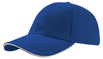 Image de Casquette de baseball Atlantis Liberty à 6 panneaux, en coton brossé LT901 (taille unique) (bleu roi)