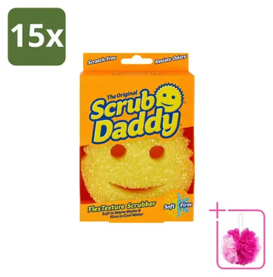 Produktbild von 15 x Scrub Daddy Reinigungsschwamm - Texturändernd - Sparpackung - 15 Stücke