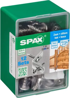Immagine prodotto di Set di 12 viti SPAX in acciaio inox testa svasata torx, Diam.7 mm x L.35 mm