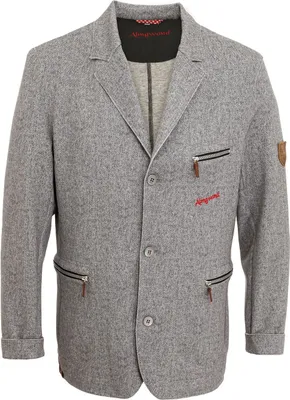 Produktbild von Länger geschnittene Sweat-Blazer-Jacke TRISTENKOPF grau-meliert