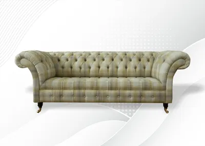 Produktbild von Chesterfield Wohngarnitur Beige Stoff Wohnzimmer Polster Sofas Garnitur 3+2+1