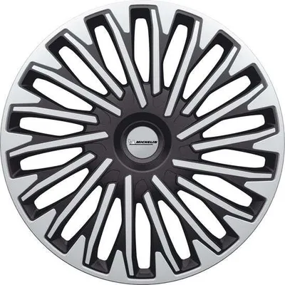 Produktbild von 15" Zoll Radkappen Schwarz Silber Radzierblenden Radblenden 009029 Michelin