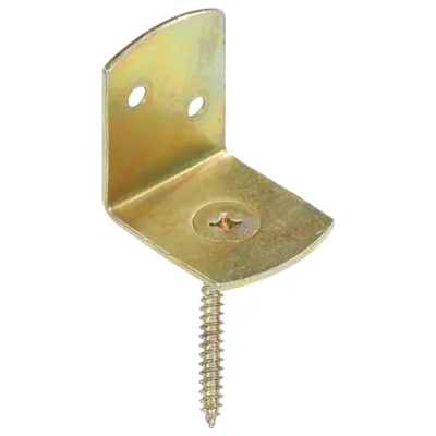 Immagine prodotto di Staffe per Pannello di Recinzione 4 pz a L in Metallo Zincato