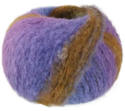 Produktbild von Lana Grossa - Gigante 0014 violett veilchenblau moosgrün khaki ocker