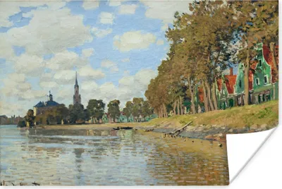 Produktbild von MuchoWow® Poster Zaandam - Gemälde von Claude Monet 120x80 cm - Bilder