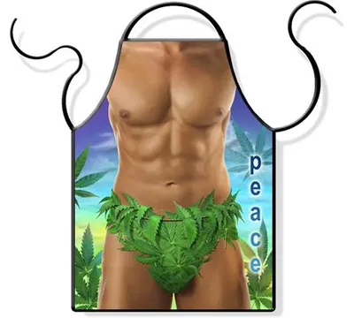 Immagine prodotto di Grembiule uomo sexy con foglie