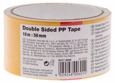 Produktbild von Doppelseitiges Klebeband 50mm/10M TESA 08371-00000-00 TS