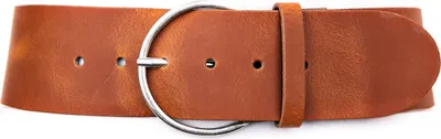 Productafbeelding van Vanzetti Leer riem Hollywood Boulevard 60mm Round Leather Belt W110 Cognac bruine