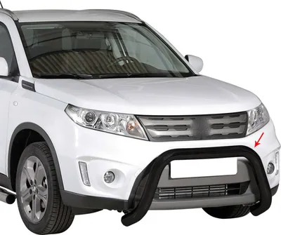 Obrázok produktu pre Ochranná lišta predného nárazníka pre Suzuki Vitara 2015-2018 ø76mm oceľ čierna