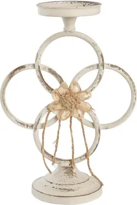 Produktbild von Kerzenschale DKD Home Decor 24 x 13 x 34 cm Metall Weiß