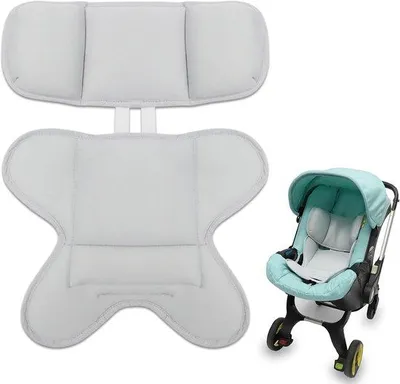 Obrázek produktu pro Polštář do kočárku, polštář do autosedačky, polštář pro novorozence, ochrana proti nárazu, bezpečnost dětí, auto, šedá