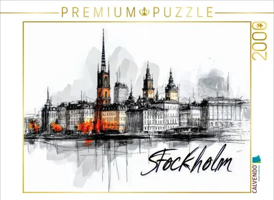 Produktbild von CALVENDO Puzzle Stockholm | 2000 Teile Lege-Größe 90x67cm Foto-Puzzle für glückliche Stunden