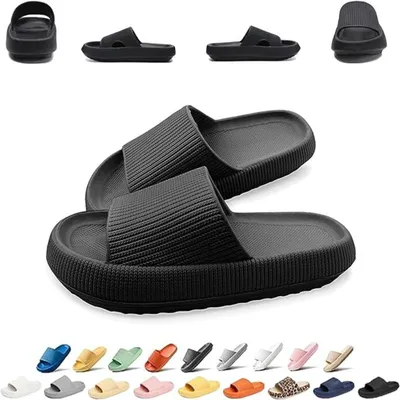 Obrázok produktu pre Protišmykové rýchloschnúce kúpacie papuče hladké - mäkká hrubá podrážka papuče cloud shoes, 44/45