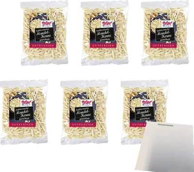 Produktbild von Hofgut Kalifornische Mandeln gestiftelt VPE (6x100g Beutel) + usy Block