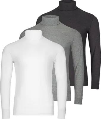 Produktbild von RAGMAN 3er Pack Basic Rollkragenshirt Hautsympathisch und pflegeleicht, Hoher Tragekomfort, Zeitloses Basic