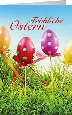 Produktbild von Ostern - Glückwunschkarte im Format 11,5 x 17 cm mit Umschlag