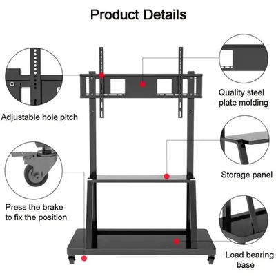Zdjęcie produktu dla Techly ICA-TR30, 150 kg, 139,7 cm (55"), 2,54 m (100"), 1200 x 600 mm