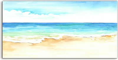 Produktbild von Coloray Acrylbild 140x70  Wandbild Acrylbilder tropischer Strand Landschaft