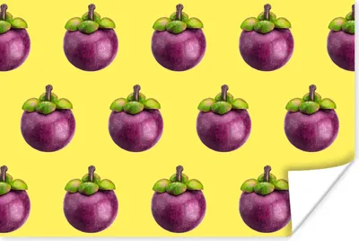 Produktbild von MuchoWow® Poster Obst - Lila - Muster 120x80 cm - Bilder