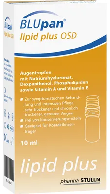 Image de Gouttes ophtalmiques BLUpan lipid plus OSD, solution, 10 ml