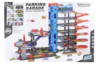 Image de Garage avec voitures et héliport