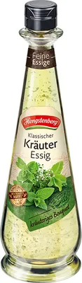 Produktbild von Hengstenberg Kräuter Essig in der praktischen Flasche 500 ml