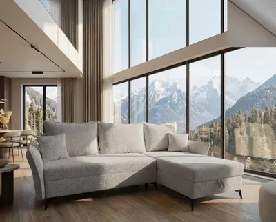 Produktbild von Cammarata Nordelo Universal-Ecksofa, links/rechts, 182x262x100 cm, Schlaffunktion 150x240 cm, Jaguar-Stoff 20 Taupe
