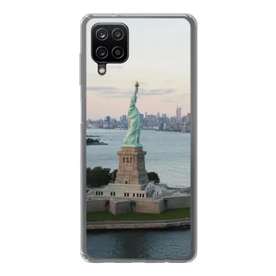 Produktbild von MuchoWow® Handyhülle Schutzhülle Hülle für Samsung Galaxy A12 New York - Freiheitsstatue - Amerika Silikon Softcase Handy Hülle - Bild