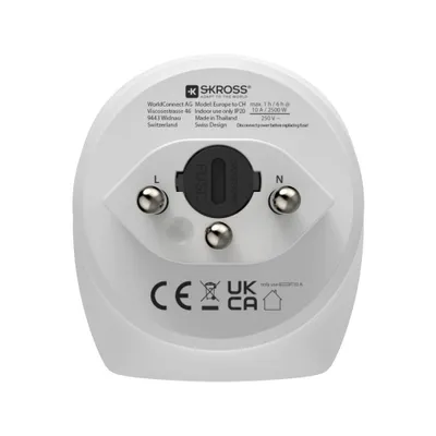 Produktbild von Hama 00223482, Typ J, Typ C (Eurostecker) + Typ F, Gerade, Gerade, 100 - 250 V, 10 A