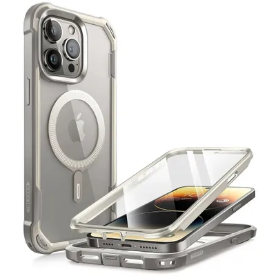 Produktbild von i-Blason Ares INE23R61AREGRAY, Mantelhülle, Apple, iPhone 15 Pro, 15,5 cm (6.1"), Grau, Transparent