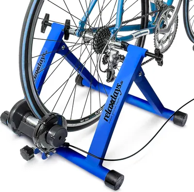 Produktbild von relaxdays Rollentrainer blau
