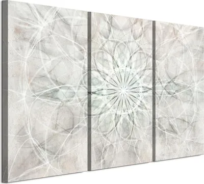 Immagine prodotto di Set di 3 quadri decorativi murali LUMASOUL per soggiorno, motivo mandala, dimensioni 90x60 cm. Set di 3 stampe su tela per camera da letto, corridoio, ufficio e cucina