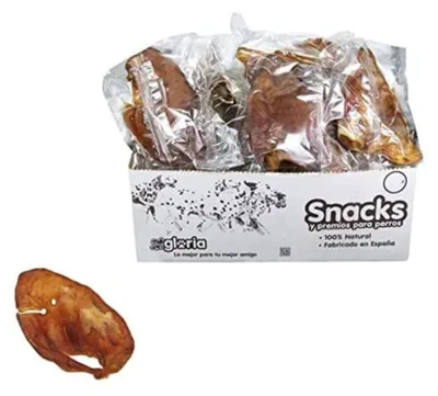 Imagen del producto de Snacks para perros Gloria, orejas (20 unidades, 2 unidades por paquete)