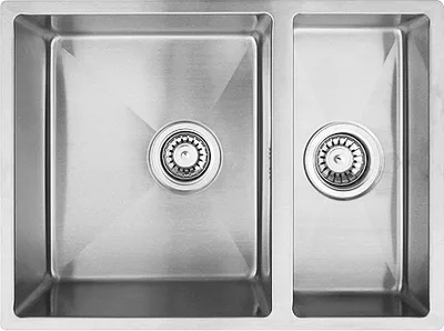 Produktbild von Lavabo KUBUS 1.5 soft Edelstahlspüle mit Raumsparventil / Ausschnittmaße: 570 x 420 / Spüle / Lavabo / Designspüle