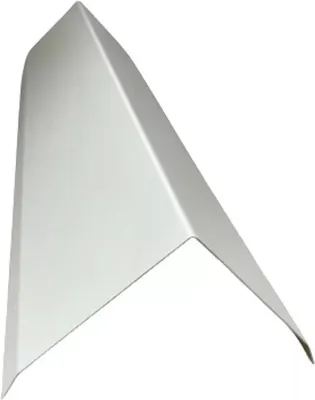 Produktbild von Firstblech 1 m lang Alu Weiß RAL 9010 Zuschnitt 40 cm Siehe Skizze
