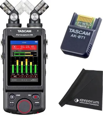 Produktbild von Tascam Portacapture X8 mit AK-BT1 Adapter mit Tuch