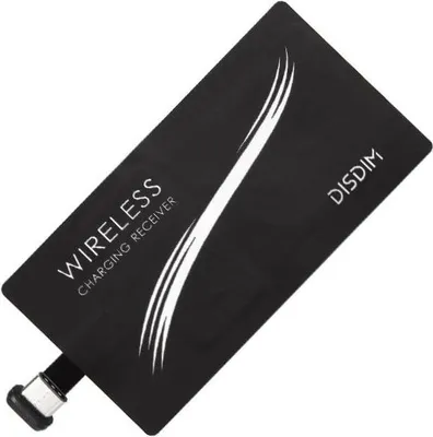 Immagine prodotto di Adattatore Qi - Ricevitore caricabatterie wireless per USB-C - Nero