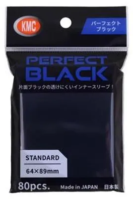 Produktbild von KMC Standard Sleeves - Perfect Black Sleves (80) (64x89mm)
