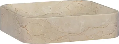 Produktbild von Waschbecken Creme 40x40x10 cm Marmor