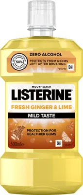 Obrázok produktu pre Ústna voda Listerine Fresh Ginger & Lime Mild Taste 500ml 30584