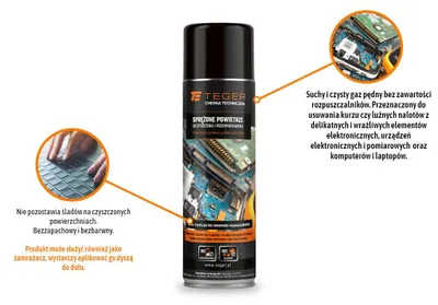 Productafbeelding van Comprimeerlucht voor het reinigen en uitblazen, 500 ml, Teger