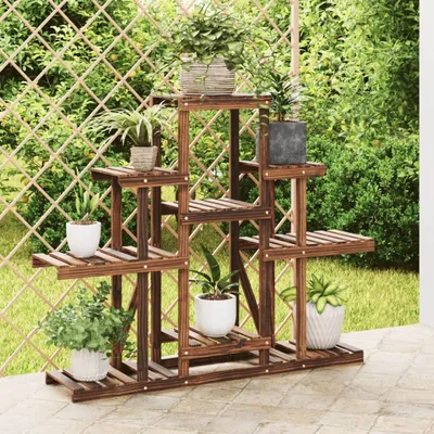 Produktbild von "2026 Promotion" Blumenständer - Pflanzenständer - 110x25x96 cm - Massivholz Tanne - Beete CC22078